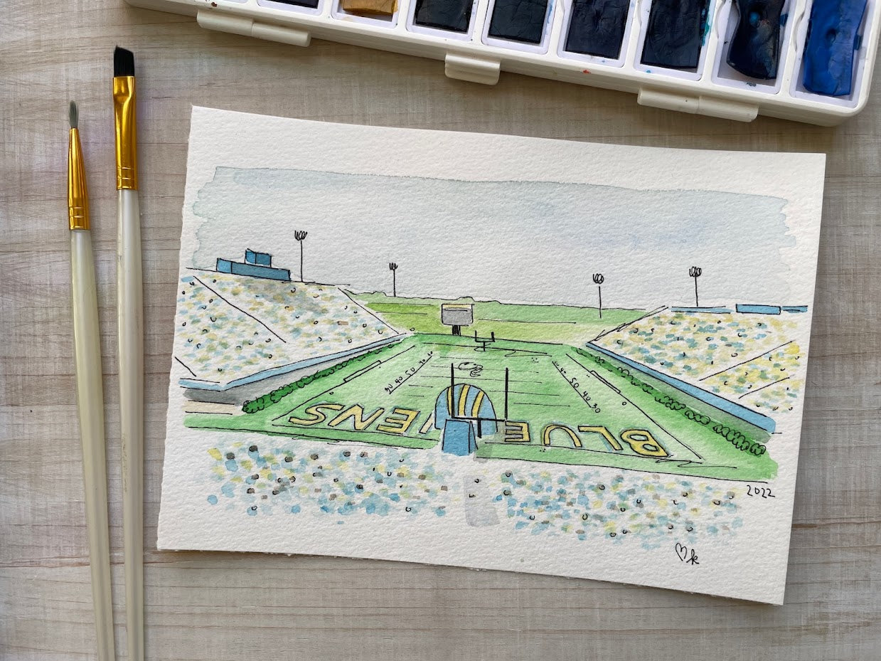 University of Delaware: Delaware Stadium Print