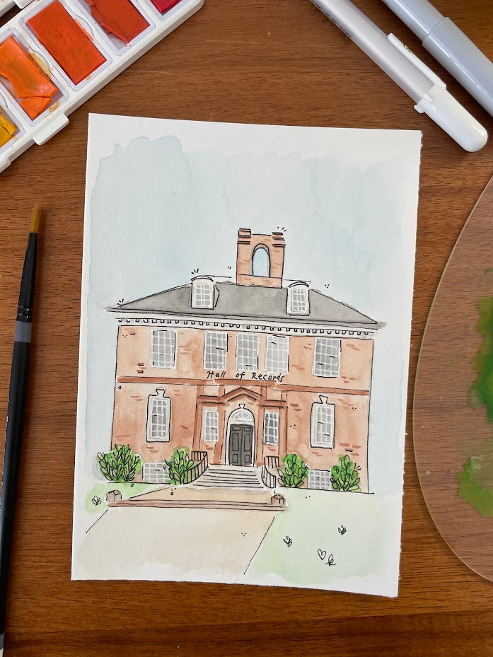 Delaware Hall of Records Print