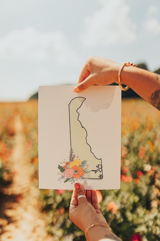 Green Delaware Floral Print