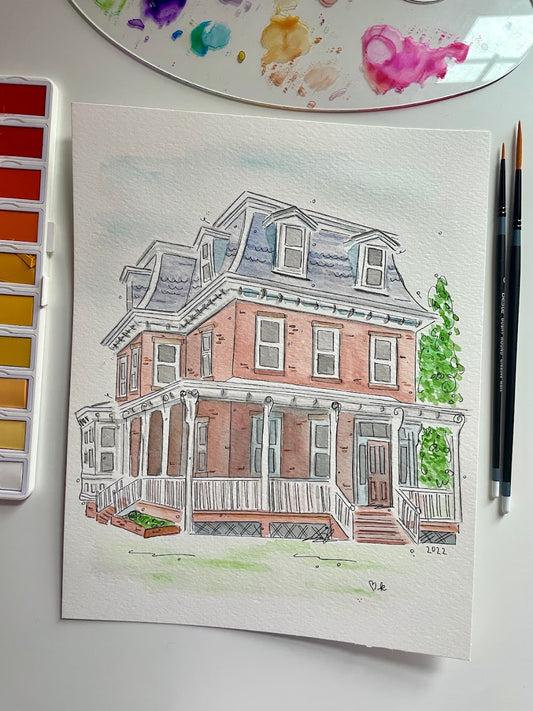 Historic Home Print
