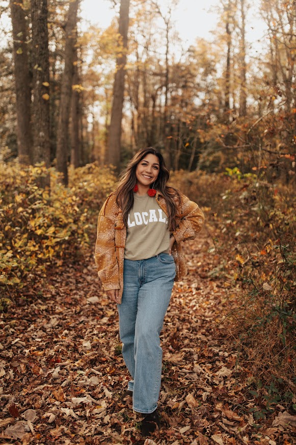 Burnt Orange Pom Pom Earrings