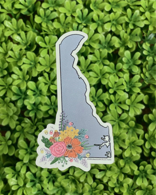 Purple Delaware Floral Sticker