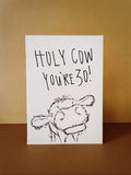 Holy Cow Birthday Card